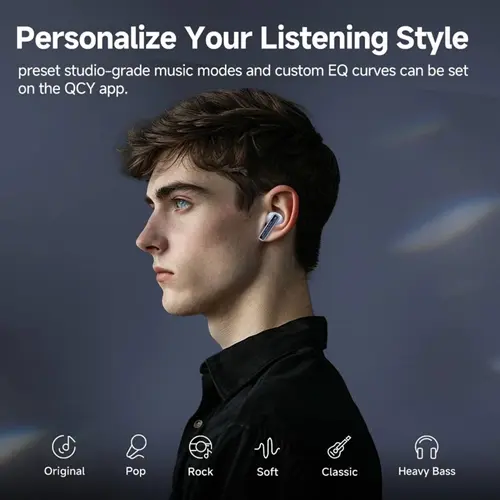 هدفون بلوتوثی کیو سی وای مدل MeloBuds Neo (3)